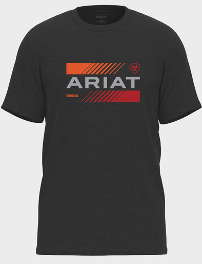 Boy's Ariat Octane Stack S.S T-Shirt - Charcoal Heather