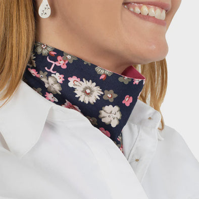 Just Country Carlee Double Sided Scarf - Rose/French Navy Floral