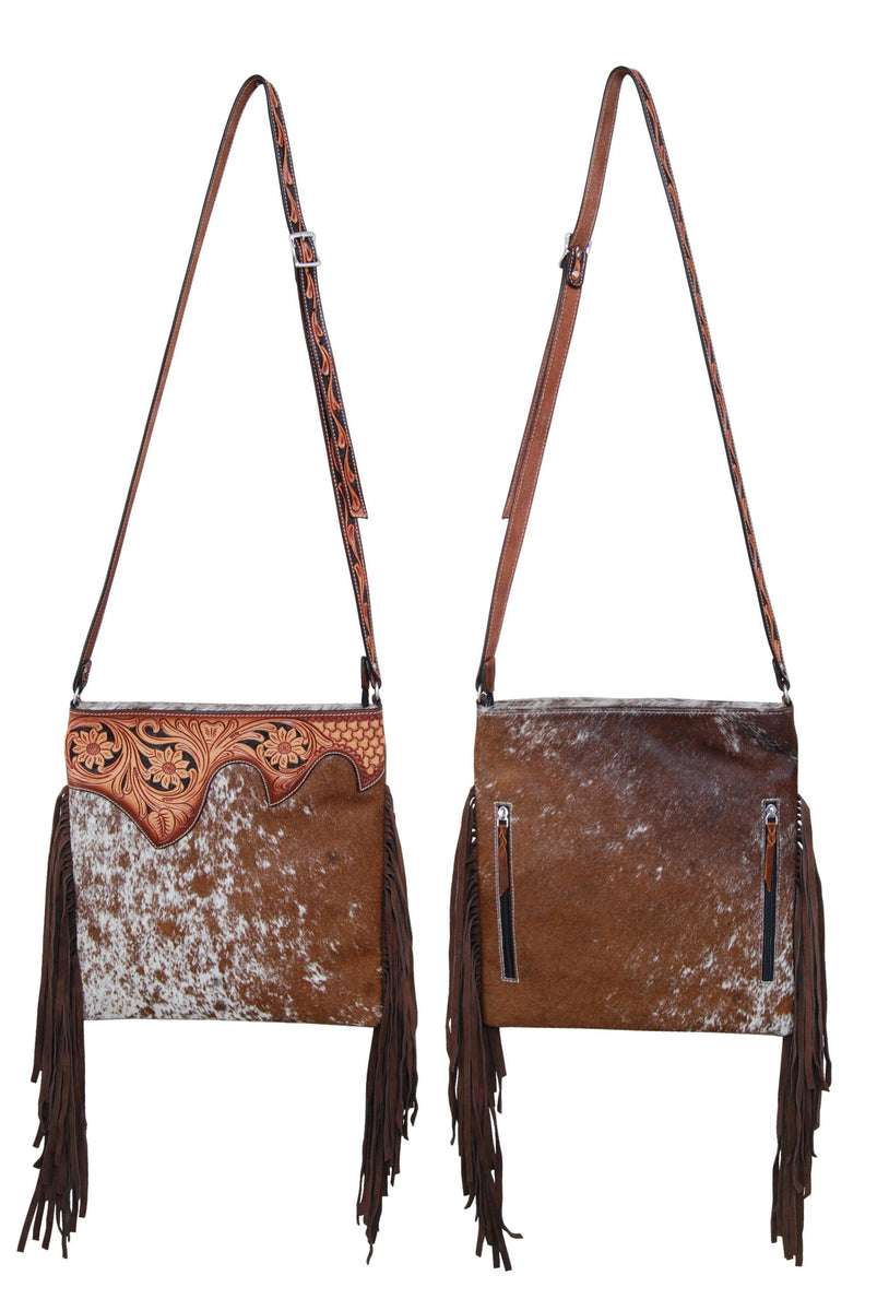 Rafter T Ranch Women's Cowhide Crossbody Bag Purse