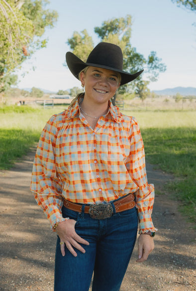Black Colt Frankie - Orange Check