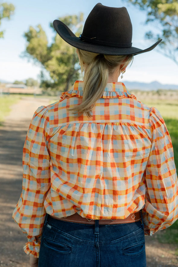 Black Colt Frankie - Orange Check