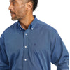 Ariat Men's Solid Pinpoint Oxford Classic L/S Shirt - Midnight Sail