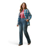 Ariat Ladies Curvy REAL Billie Jean L/S Shirt - Idabel Dobby Plaid