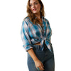 Ariat Ladies REAL Kirby Billie Jean LS Shirt - Idabel Dobby Plaid