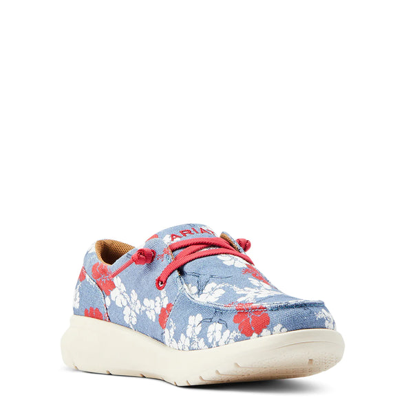 Ariat Women's Hilo Western Aloha - Red White Blue Pareau Print