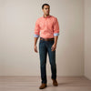 Ariat Men's Wrinkle Free Winston Fitted L/S Shirt - Flame Coral