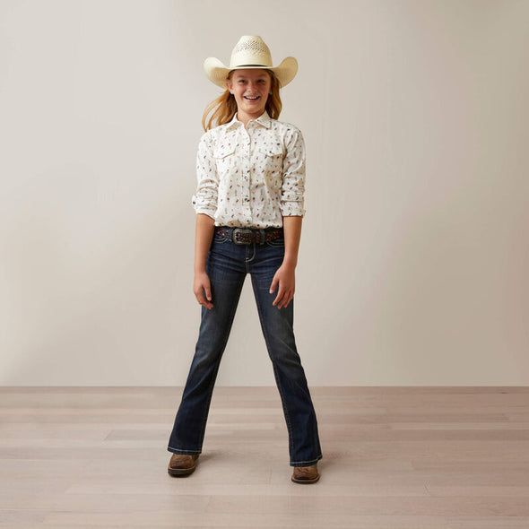 Ariat Girl's Santa Fe Long Sleeve Shirt - Multi