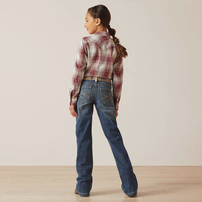 Ariat Girl's R.E.A.L. Bootcut Everlee Jeans - Chill Blue