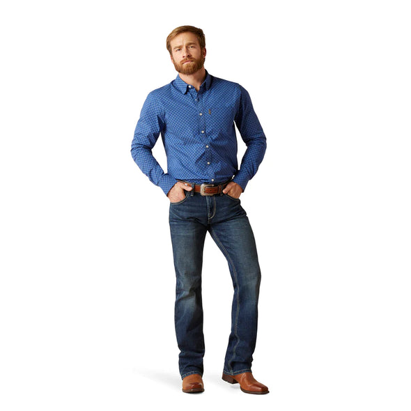 Ariat Men's Maxwell Modern L.S Shirt - Blue