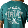 Ariat Men's Western Wheat T-Shirt - Dark Teal Heather