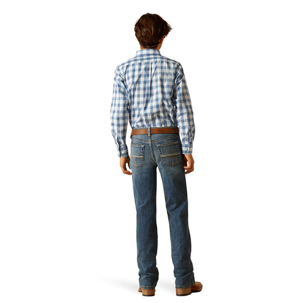 Ariat Boys B4 Relaxed Sebastian Boot Cut Jean - Wave