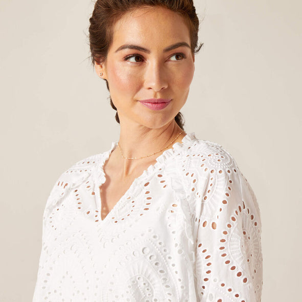 Ariat Decelea Blouse - White