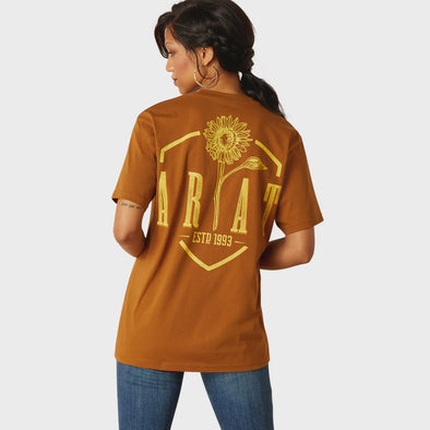 Ariat Ladies SS Sunflower T-Shirt - Rubber