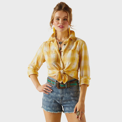 Ariat Ladies Billy Jean LS Shirt Cactus Plaid