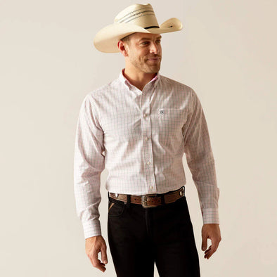 Ariat Men's W.F Ozzy Fitted L.S Shirt- Light Lilac