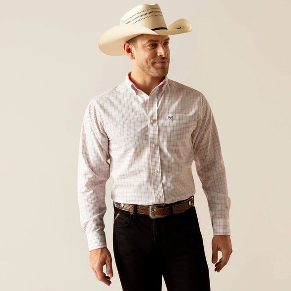 Ariat Men's W.F Ozzy Fitted L.S Shirt- Light Lilac