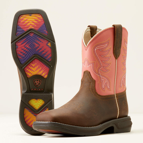 Ariat ladies Anthem Shortie Boot - Myra Honey Bee/ Cosmic Coral