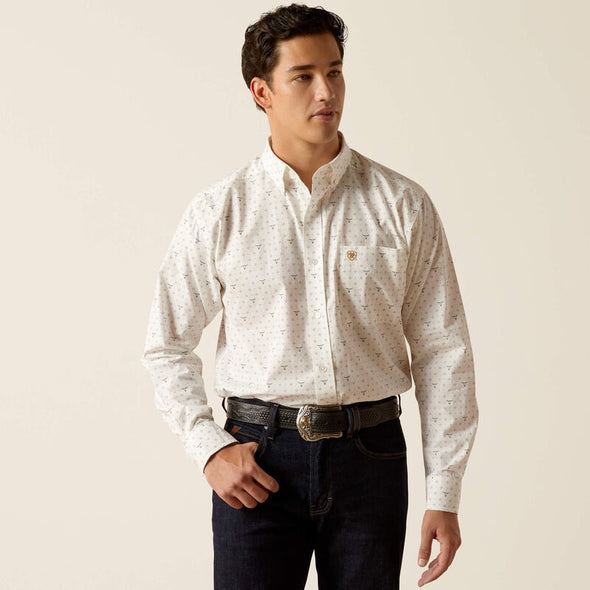 Ariat Men's Edmond L.S Shirt - White