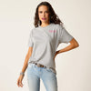 Ariat Ladies Cactus Rose Tee - Heather Grey