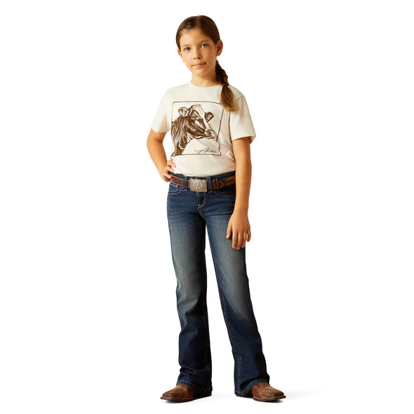 Ariat Girls Ariana Boot Cut - Pacific