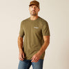 Ariat Men's Outline Wings Tee - Military Heather