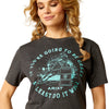 Ariat Ladies Barrel Beauty T-Shirt - Charcoal Heather