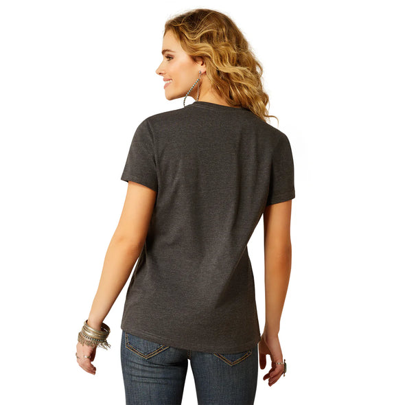 Ariat Ladies Southwest Classic T-Shirt - Charcoal Heather