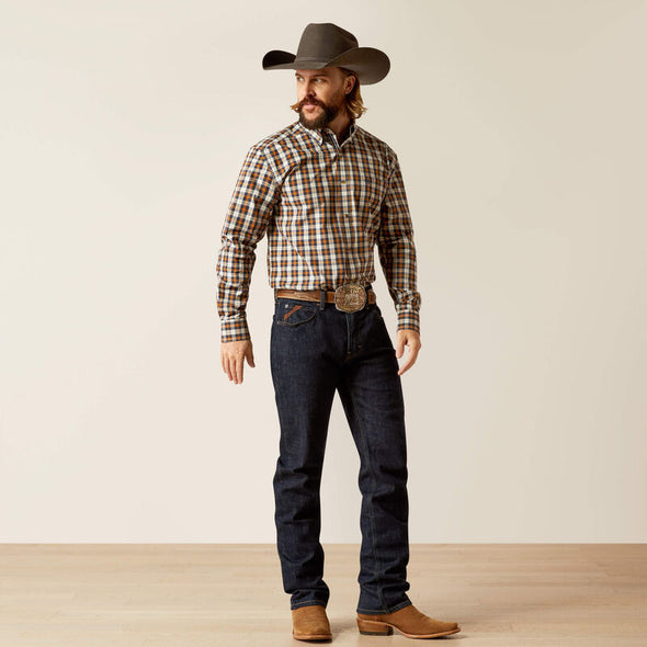 Ariat Men's Pro Series Thomas L.S Shirt - Dark Blue