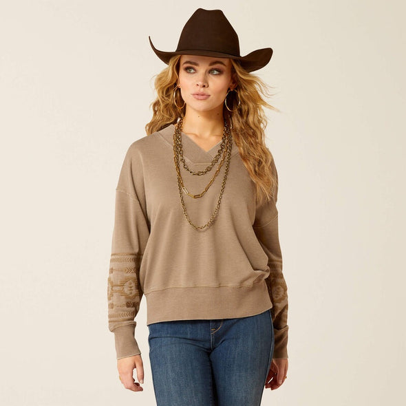 Ariat Ladies Marsh  Sweatshirt - Brindle