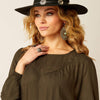 Ariat Ladies Wisteria Top - Croc Jacquard