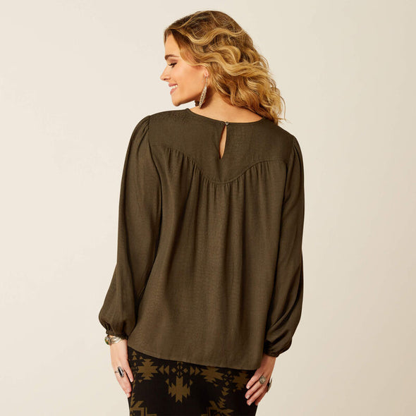 Ariat Ladies Wisteria Top - Croc Jacquard