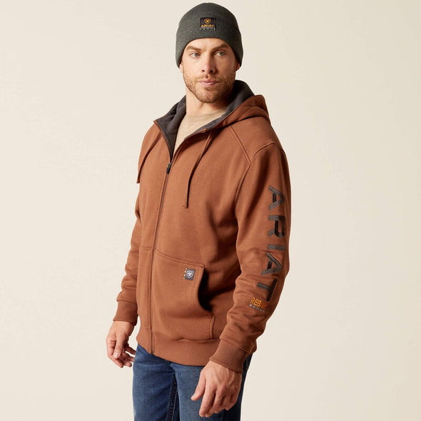 Ariat Men's Rebar All-Weather Full Zip Hoodie - Aztec