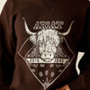 Ariat Women's Taurus Oversized Crew Sweatshirt - Mole