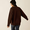 Ariat Women's Taurus Oversized Crew Sweatshirt - Mole