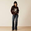 Ariat Women's Taurus Oversized Crew Sweatshirt - Mole