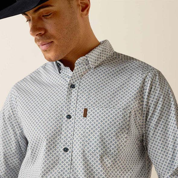 Ariat Men's Maxwell Modern Fit L.S Shirt - Blue