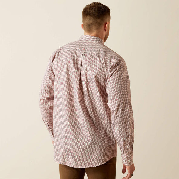 Ariat Men's Wrinkle Free Avery Classic Fit L.S Shirt - Brick