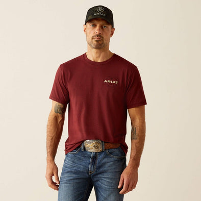 Ariat Men's Explorer Classic T-Shirt - Crimson Red Heather