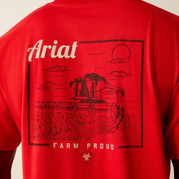Ariat Men's Proud Farmer T-Shirt - Redline