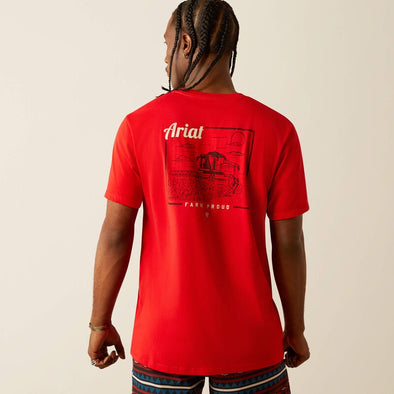 Ariat Men's Proud Farmer T-Shirt - Redline