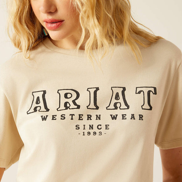 Ariat Ladies western Wear T-Shirt - Natural