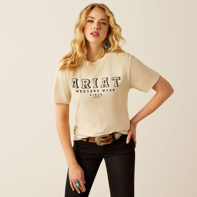 Ariat Ladies western Wear T-Shirt - Natural