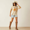 Ariat Ladies Western Surfer T-Shirt - Oatmeal Heather