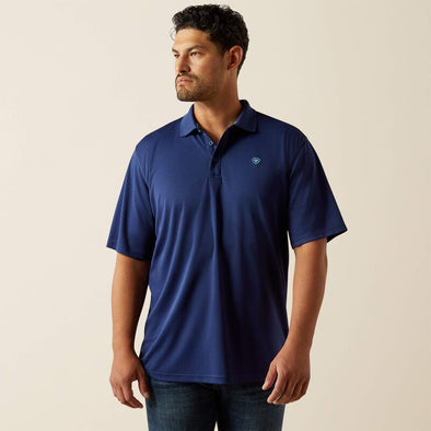 Ariat Men's Tek Polo - Blue Depths