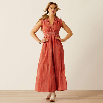 Sunset State of Mind Dress - Chilli