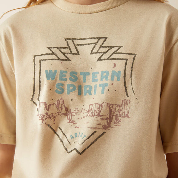 Ariat Girl's Western Spirit T-Shirt - Natural