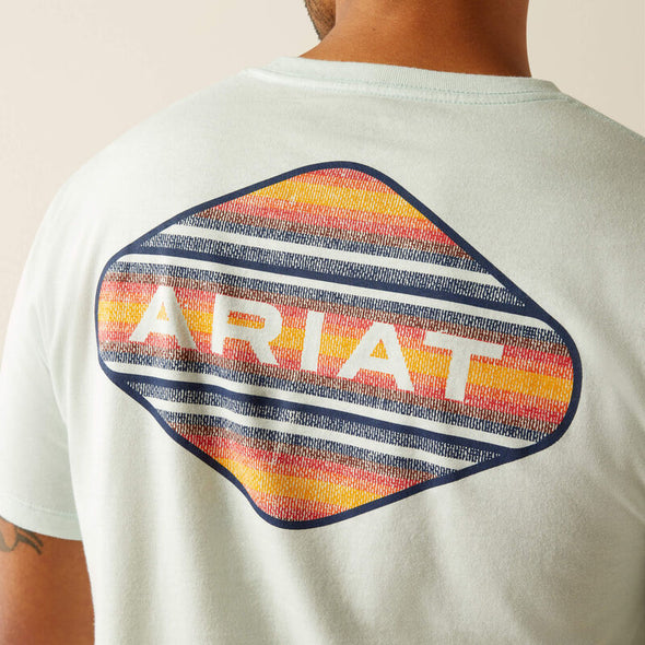 Ariat Men's Sunrise Bar Hex T-Shirt - Glacier