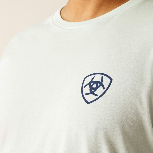 Ariat Men's Sunrise Bar Hex T-Shirt - Glacier