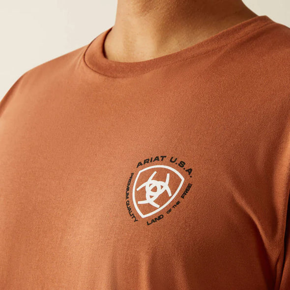 Ariat Loft Simple Real SS TShirt- Chutney