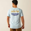 Ariat Men's Ogden Valley Badge T-Shirt - Light Blue
